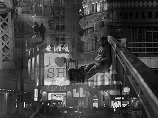 鬧與靜--繁華南京路與孤單修鞋老人