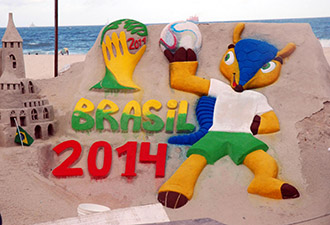 世界杯沙雕：以此為景拍照收費