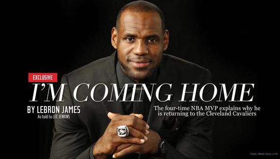 LBJ重回騎士 詹皇：與這里的感情大過籃球