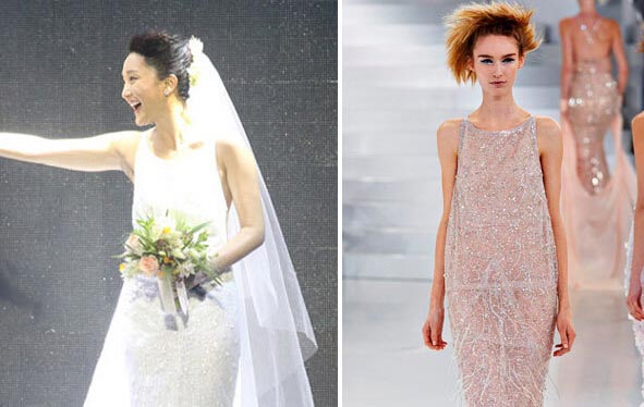 用chanel做嫁衣的明星