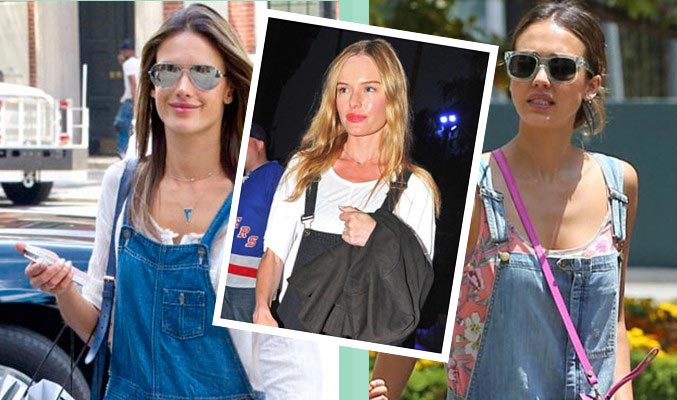 萬年不敗的牛仔背帶褲