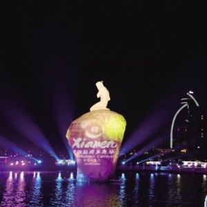 廈門筼筜湖花船巡游 體驗閩南博餅文化