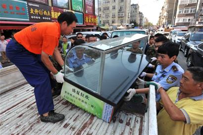 營口路整治占路經(jīng)營 每周查兩次防止回潮