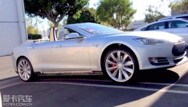 特斯拉敞篷曝光