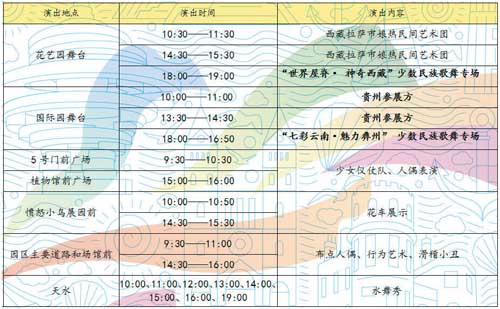 2014年青島世園會(huì)10月11日節(jié)目活動(dòng)預(yù)告