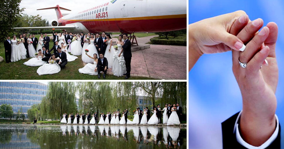 高校博士生集體舉辦婚禮 從此不再放開(kāi)你的手