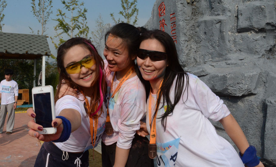 世園會彩虹跑現(xiàn)場