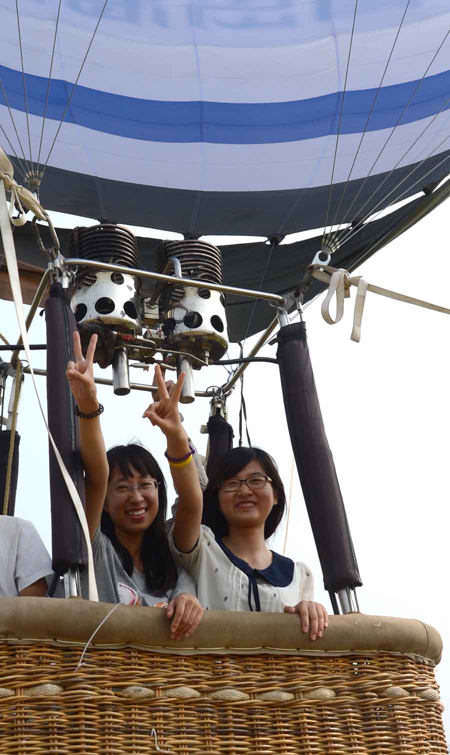 首次乘坐熱氣球