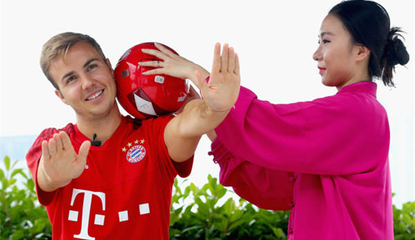 組圖：美女貼身教格策學習中國功夫