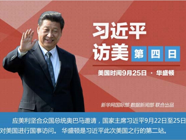 習近平訪美第四日