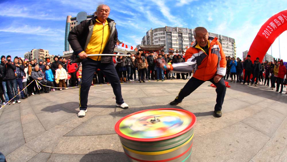 老當益壯。于效斌/攝