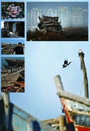 青島廢舊漁船存放點(diǎn)揭秘 斑駁老船訴過(guò)往