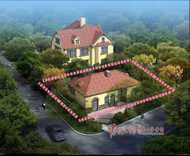 迎宾馆外公厕占地面积示意图 青岛日报/青报网记者 崔武 青岛日报/青报网讯 记者15日从市规划局获悉,德国总督楼旧址(迎宾馆)将建设室外公厕,建成后,可满足旅游旺季游客的如厕需求。 作为全国3A级旅游景点,迎宾馆春夏秋秋三季日均接待游客达三千人,造成建筑内原有卫生厕位紧张,经常出现排队等候的情况。由于使用人数众多,厕所经常出现堵塞现象,异味严重,对建筑造成很强的腐蚀。为了更好的保护文物,管理方计划新建室外公厕。 规划方案显示,公厕将建在主楼北侧路下的一块平地上,建筑面积9