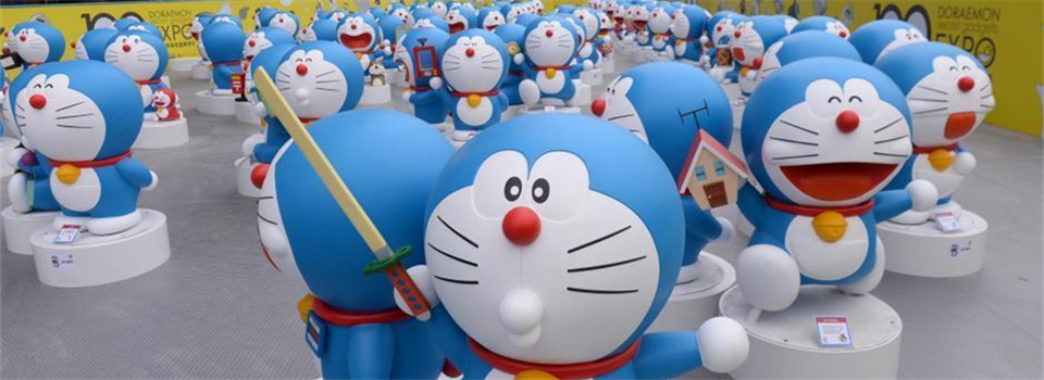 百只原比例哆啦A夢超萌亮相北京
