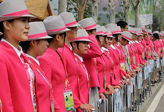 世園會(huì)開(kāi)幕式彩排 花卉大使亮相