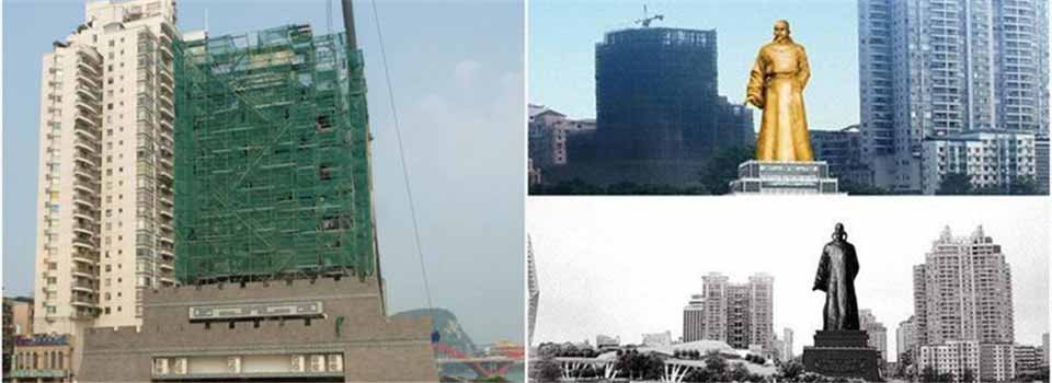 廣西巨資所建柳宗元銅像被拆