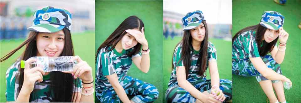 西南民大新生軍訓 最萌“女神”誕生