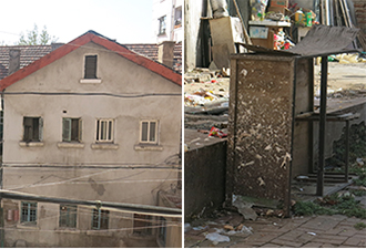 曾經(jīng)日式洋房 如今污穢流淌