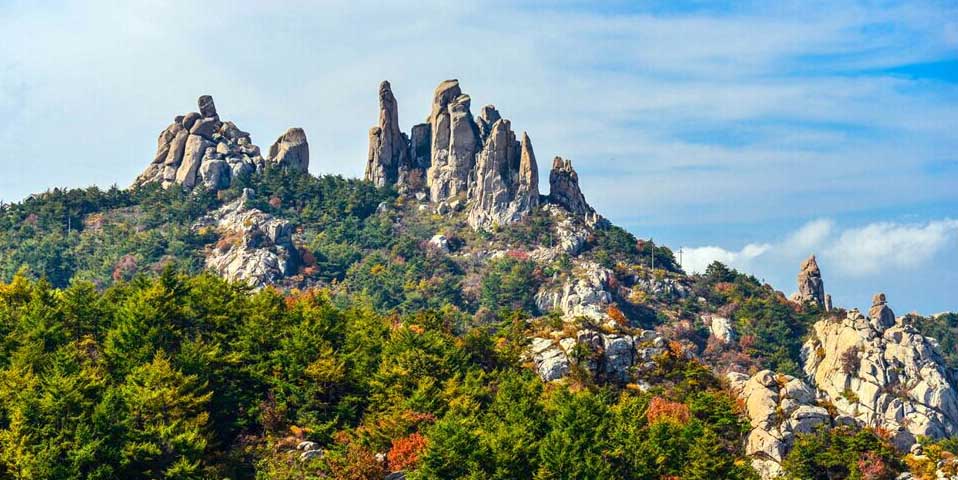 【高清】十月清寒生晚暮&nbsp;嶗山巨峰賞妖嬈