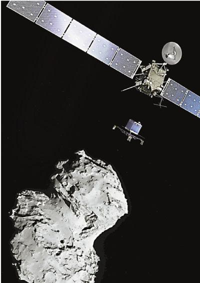 歐洲探測(cè)器太空旅行10年后將首次登陸彗星（圖）