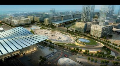 鐵路青島北站旁添船形建筑 開啟全新閱海生活