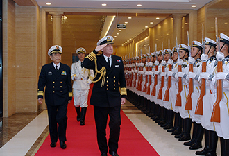 英國海軍參謀長率團訪問北海艦隊