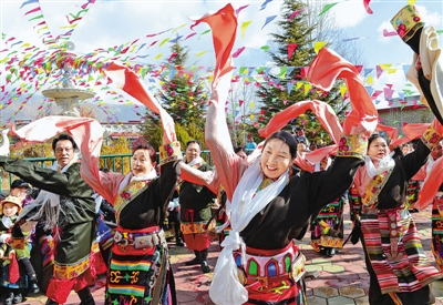 ”扎西德勒“賀新禧