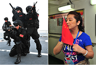 護(hù)航狙擊手荷槍實(shí)彈掩護(hù)同胞登艦