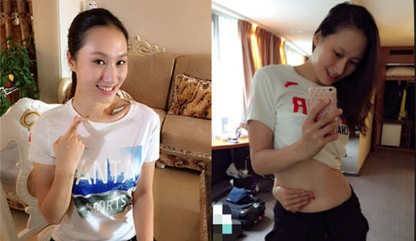 鎖骨放硬幣！速滑女神炫腹之后再秀好身材