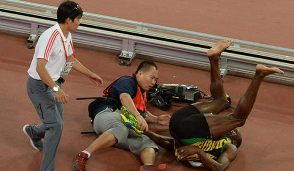 攝像“追尾”博爾特 “閃電”笑稱“有陰謀”