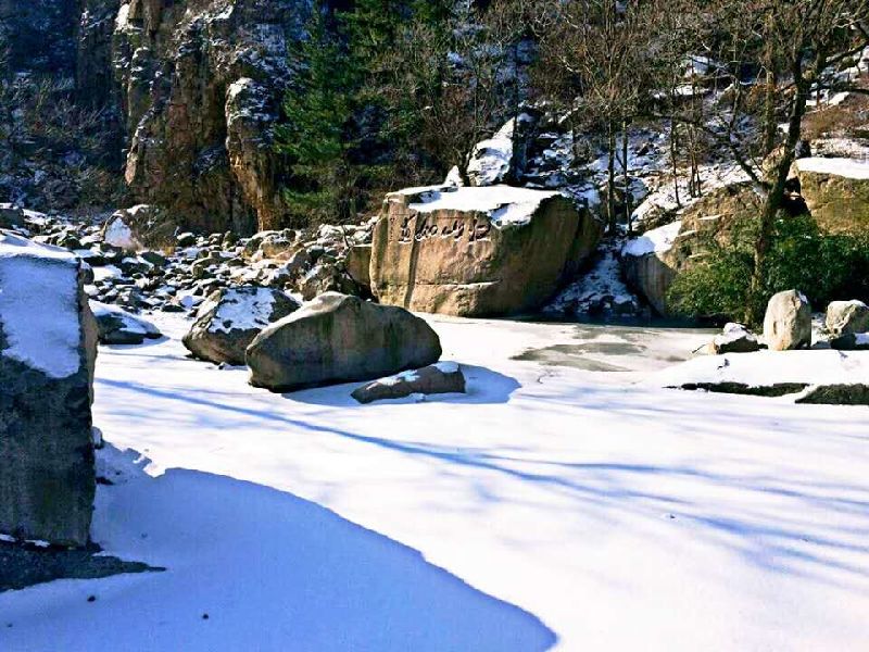 2016年第一場雪飄落北九水