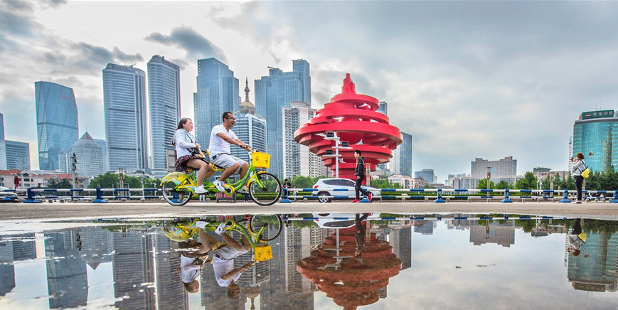 雨后的青島藝術(shù)感爆棚，連倒影都美得不可方物！