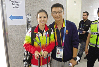 本報(bào)記者專訪射擊天才易思玲