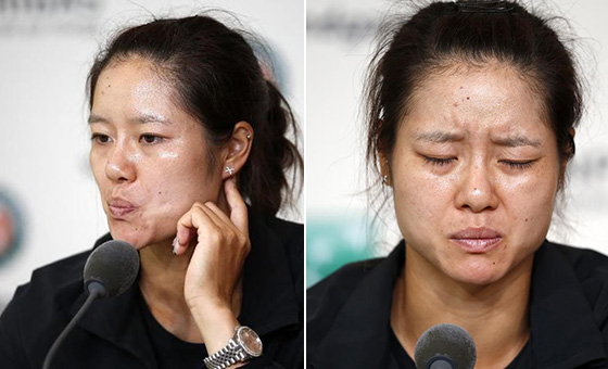 法網(wǎng)李娜爆冷首輪出局 發(fā)布會(huì)一臉懊惱失望