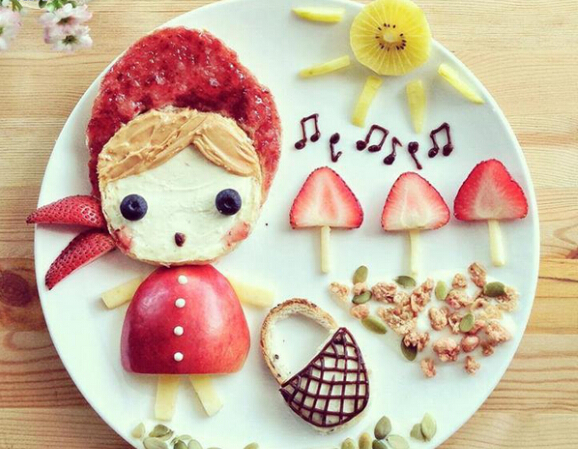 藝術媽媽的創(chuàng)意愛心便當