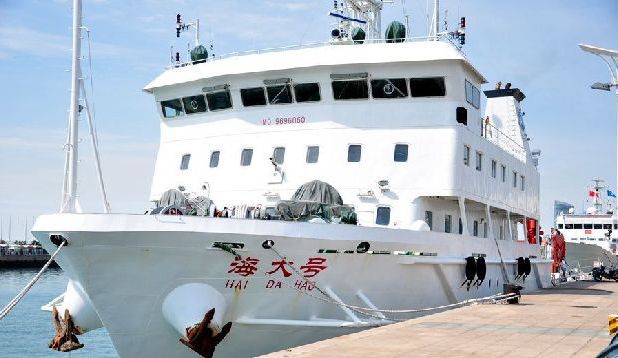 海大號停靠奧帆碼頭 實拍全球頂級科考船