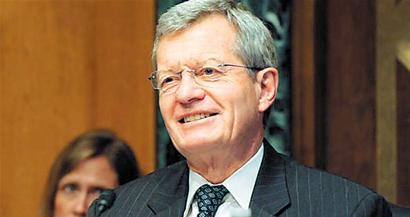 美驻华大使人选七旬议员鲍卡斯将获提名