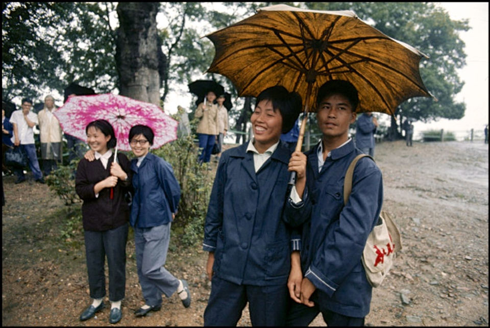 1973年的中国老照片:天安门的自行车
