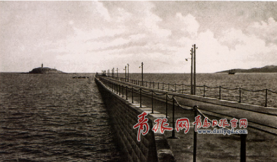 青岛栈桥老照片图片
