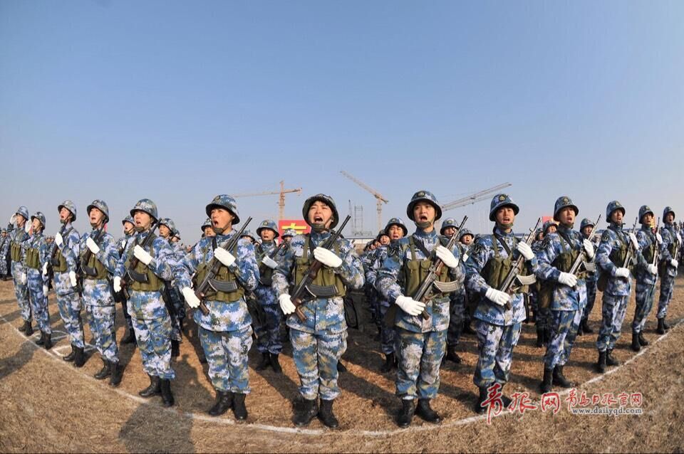北海舰队2015年新兵授衔