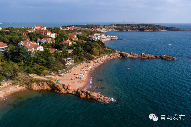 组图飞越青岛看海湾太平湾金色海滩实力抢镜