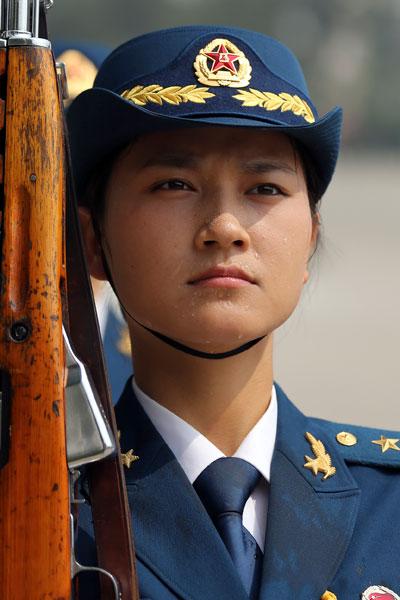 中国仪仗队女兵刘心竹图片