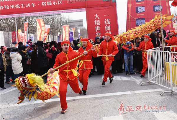 胶州第八届糖球会开幕 多样民俗年味儿浓