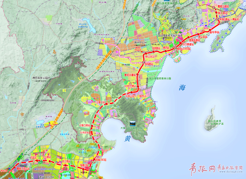 青島市紅島—膠南城際軌道交通工程方案縮圖